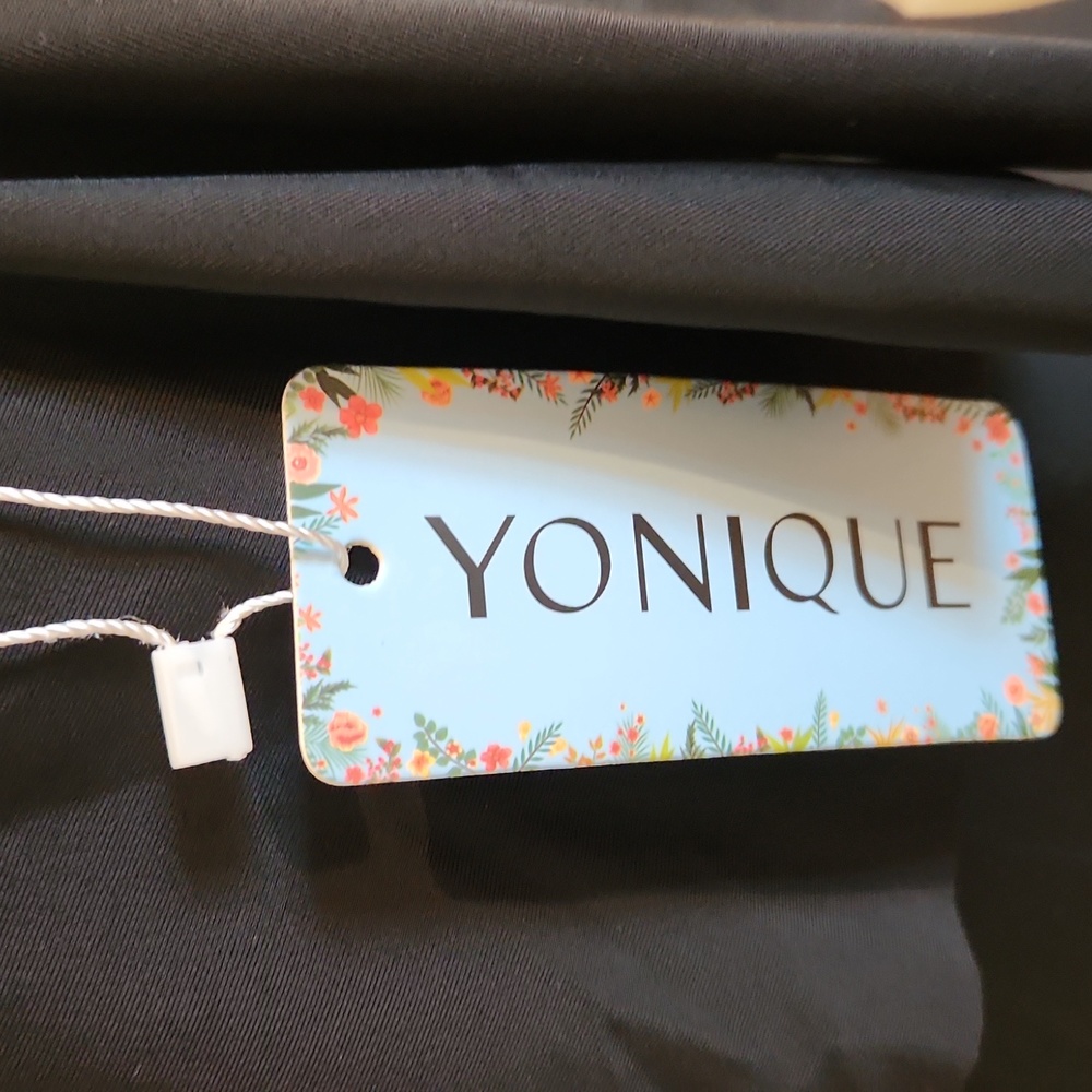 YONIQUE, NWT,  Women's Top,  Bathing suit, Black Size 18 W - Picture 6 of 10